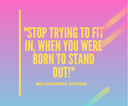 TRESevolution's tweet image. "Stop trying to fit in, when you were born to stand out!"