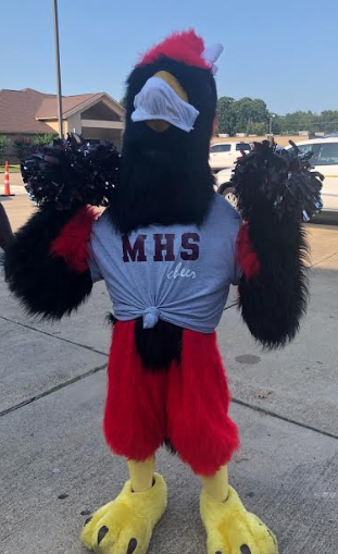 MaudTXISD's tweet photo. Secondary Students, please remeber to bring water to drink along with your school supplies. Also, be like Maudie and don't forget your face shield or mask! We are looking forward to a great year! #MaudTXISD #WeStickTogether https://t.co/FPb8SxnZqC