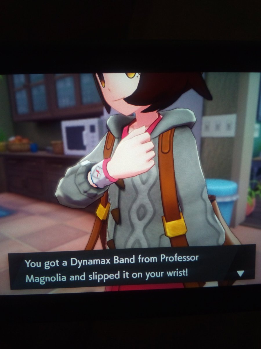 I got a Dynamax Band from Professor Magnolia so now I can Dynamax my Pokémon when doing Max Raids and Gym Battles