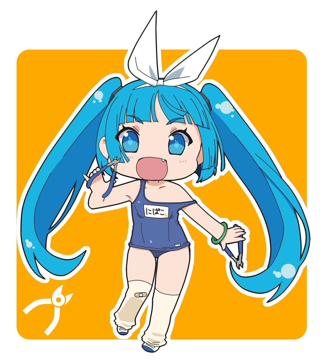 ニパコ　ニパ子　V2 グリズリーパンダ　未使用品 ちょい置きもスク水も、ニパ子で初ガレージキット〜て方が多くて本当