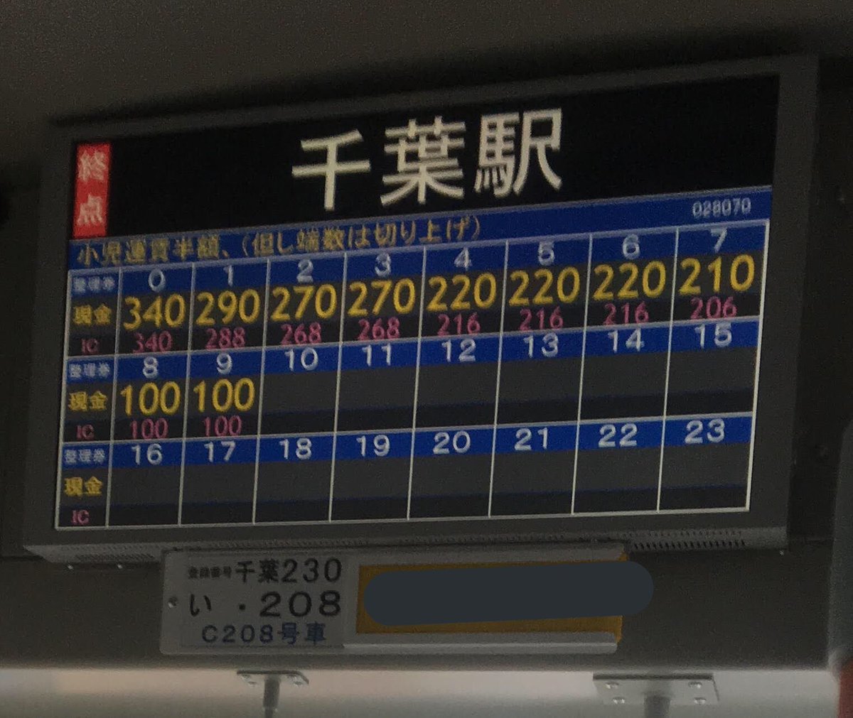 路線バス廃品　液晶式運賃表示器　操作盤付　動作可 路線バス廃品 液晶式運賃表示器 操作盤付 動作可 路線バス廃品