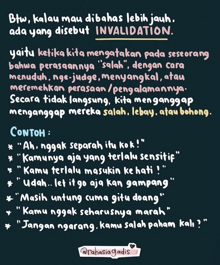 Dis! jaman sekarang kata "baperan" malah jadi hal canda dan sepele cr: rahasiagadis