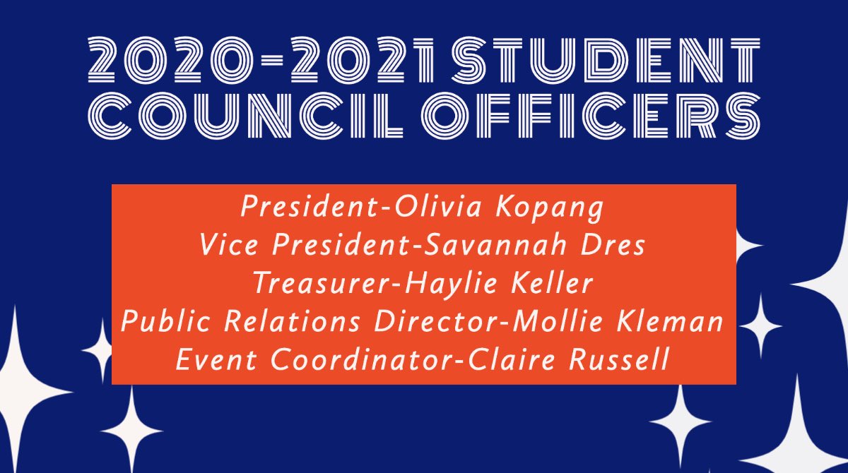 Introducing your 2020-21 MBHS Student Council Officers!✨