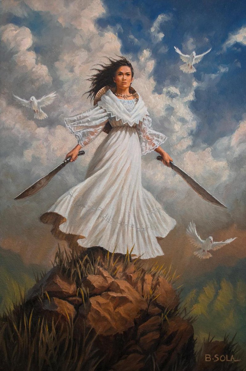 LOOK: An artist paints a tribute to Filipinas fighting for equality. Bryan Sola dedicates the painting titled "Laban, Maria" to all mothers, sisters, and daughters across the Philippines “for serving as a light despite all the darkness." 🖌️ Bryan Sola