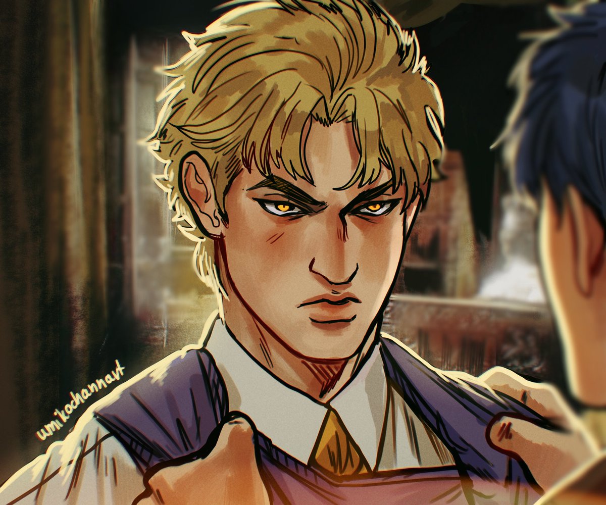 umikochannart's tweet photo. Resemblance #JoJosBizarreAdventure https://t.co/uZdPNrDHOA