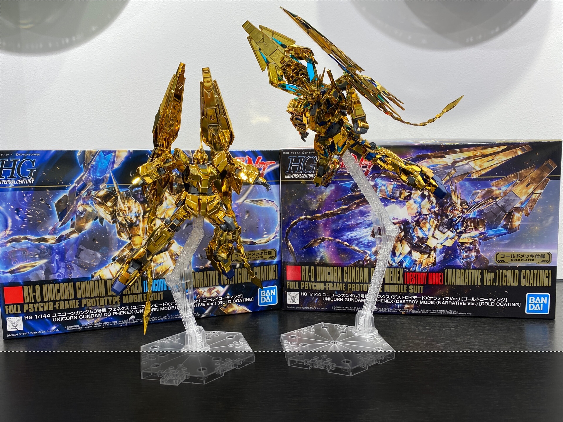 HGUC リミテッドゴールドコーティング ユニコーンガンダム３号機 Ver.GFT フェネクス（デストロイモード） HGユニコーンガンダム 3号機 フェネクス ゴールドコーティング HG 1