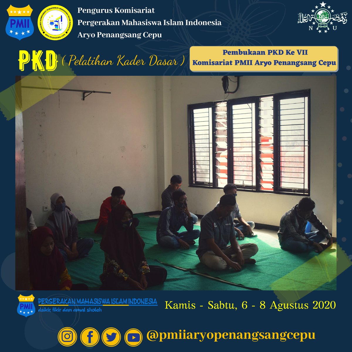 PMIICEPU's tweet photo. Day 1 - Pembukaan PKD (Pelatihan Kader Dasar) Komisariat PMII Aryo Penangsang Cepu)
bersama Pengasuh Pondok Pesantren Al I'anah Cepu (KH. Musyafa) dan Ketua PC PMII Blora (Sahabat Alfian Effendi).
Tema :"Progresivitas gerakan, meneguhkan militansi kader"
Salam Pergerakan! ✊💙💛 https://t.co/cTgWsCMuRv