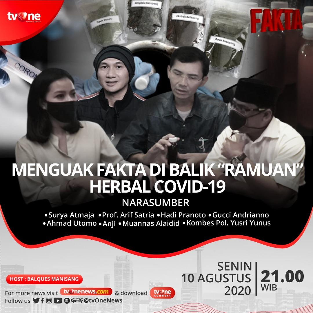Malam ini hanya di <a href="/tvOneNews/">tvOnenews</a> pukul 21.00 wib