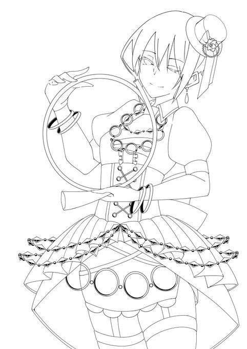 周子ちゃん線画できた 