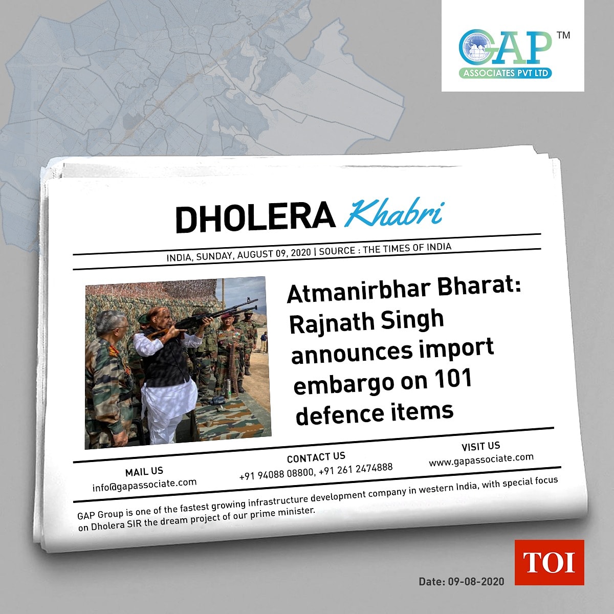 gap4dholera's tweet photo. https://t.co/rOijPA8u5J

#GAP4Dholera #BrandGAP #DholeraSIR #Dholerakhabri #Dholeranews #Dholeraland #Dholerainvestment #Specialinvestmentregion #Activationzone https://t.co/SwrD3HfeOC