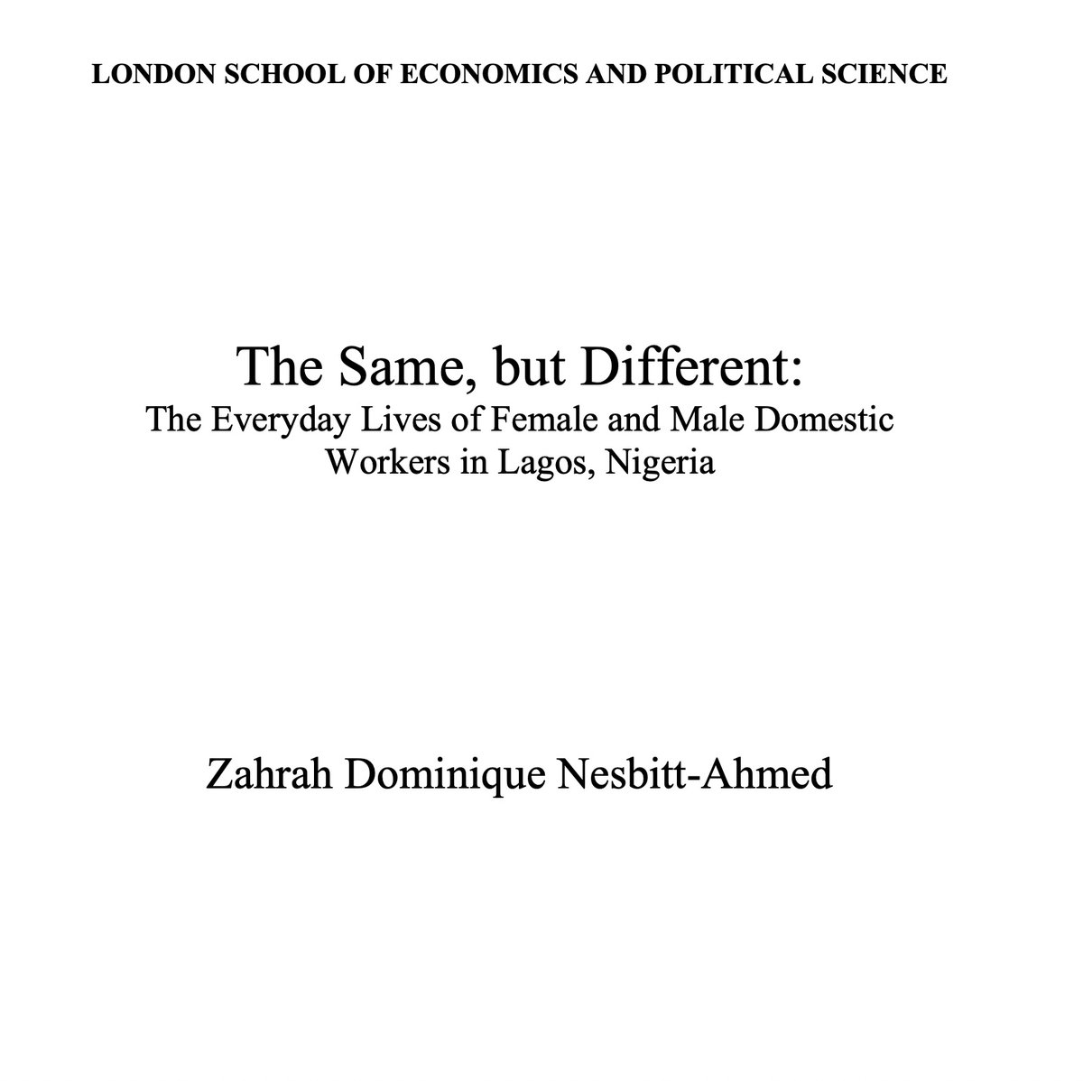 From macro level to granular micro level analysis - yes  #Afrifem's are doing it all. Zahrah Nesbitt-Ahmed  @zahrahnesbitt on the lives of domestic workers in Nigeria: http://etheses.lse.ac.uk/3359/ 