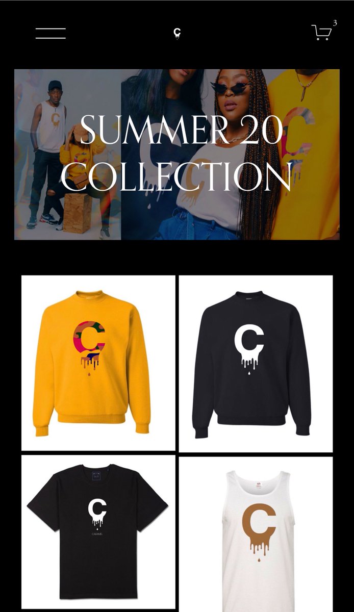 Ladies and gentlemen!!! My very own clothing line😭💛😩 I’ve never been so proud of myself before!! It can only be up from here!! Thank you🤲🏼💥thecaramelshop.com
