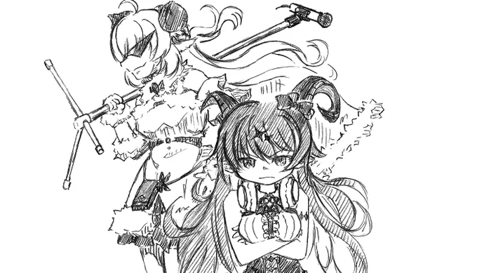 角ドリルと聞いて…
描くの我慢してたがついに堪えきれんくなった(ぁ

#まのあろ絵
#つのまきあーと 