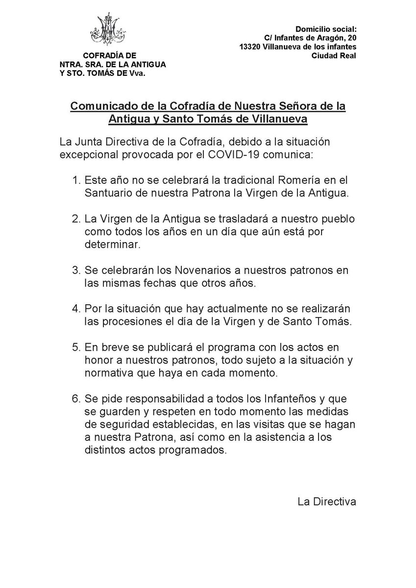 Ayto_Infantes (@ayto_infantes) on Twitter photo 