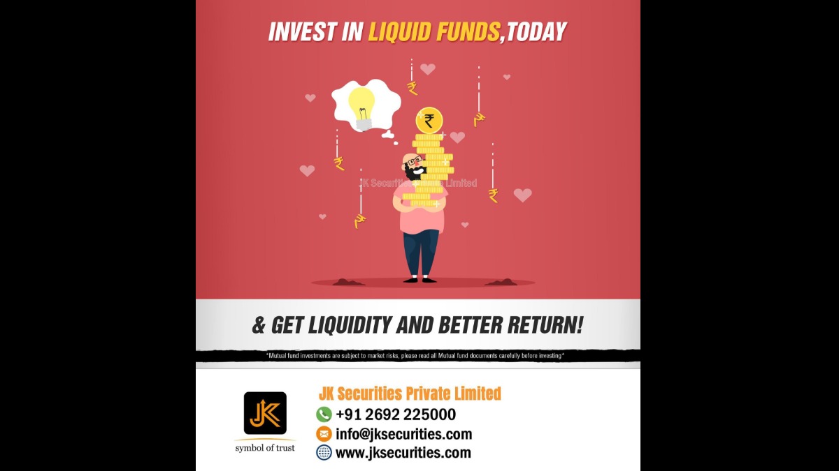 JKSecurities1's tweet photo. Invest smart - Invest with JK Securities.
Invest in liquid funds & get liquidity and better return!
#JKSecurities #Liquidity #BetterReturn #Investment #Invest #liquidfunds https://t.co/cjsGliRzkX