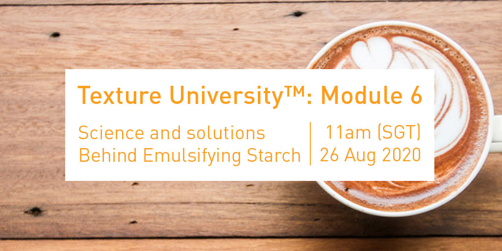 tateandlyleplc's tweet image. Looking for food formulation help for your products in the Asia-Pacific region? Look no further, because #TextureUniversity is back with the Science and Solutions behind Emulsifying Starch, with exclusive insights for APAC formulators later this month! tateandlyle.com/news/webinar-t…