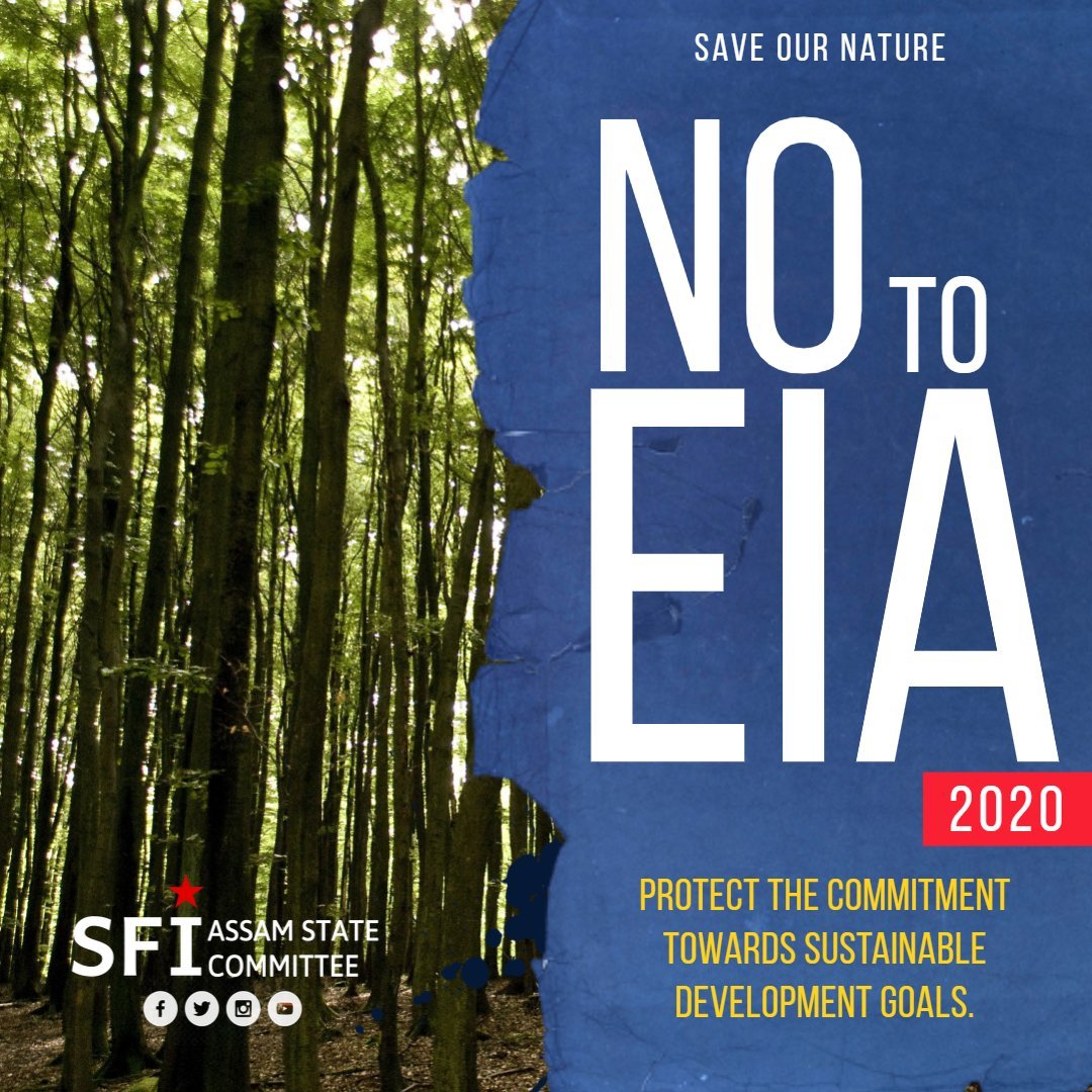 Arit_datta's tweet photo. Protect the commitment towards Sustainable Development Goals.
#RejectEIA2020 https://t.co/3ZxT4nF3xb