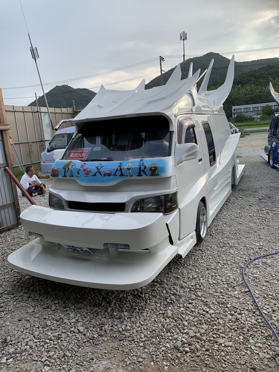 静岡県Y様 バイザー角10センチ延長 セカンドルーフ加工 リアバンパー 