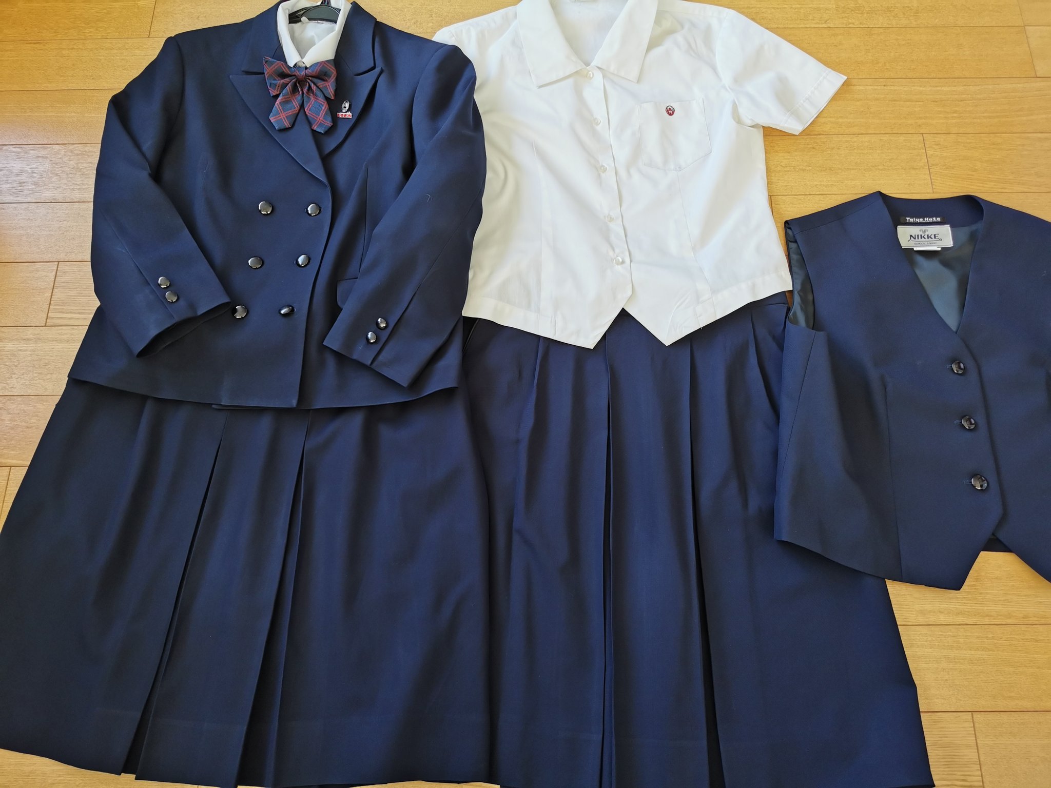 HKK021S 数量1 姫路 琴丘高校 女子制服 スカート 86×62