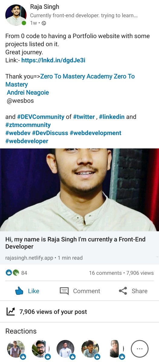 Web_being's tweet photo. ⏩ Which engagement is better according to you 
from #twittercommunity or the #LinkedIncommunity ?

Now why i am posting it on #Twitter,
(See in thread👇) https://t.co/A7wfPor0tE