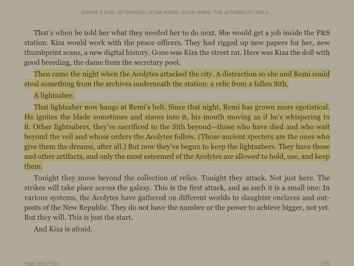 Eventually they riot & attack locals on Devaron - in a spot specifically close to the old Jedi temple (featured in Fallen Order) which is on a vergence - and use the sith relics to try and gain more powerTashu does it too on Jakku before being thrown into the pit as a sacrifice