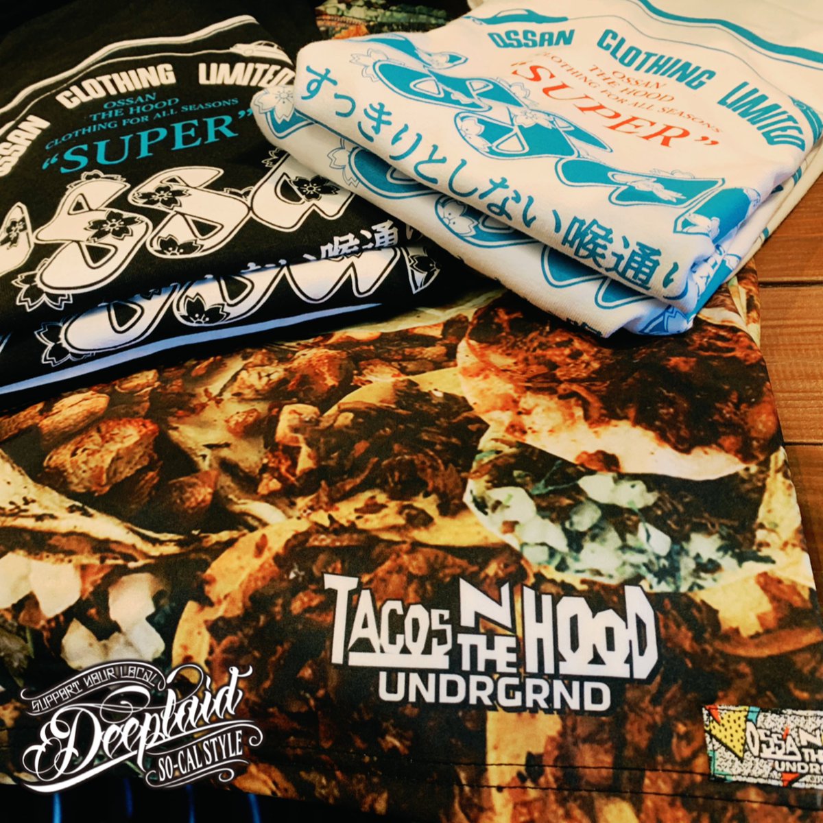 DEEPLAID_KSW's tweet photo. 本日入荷のTacosなおパンツ非常にコイサーでございます😁
詳しくは以下で🙇
@deeplaid_clothing
#ossanthehood #ossan #chaz #nicety #sullen #sullenclothing #kustom #hotrod #lowrider #deeplaid #オッサンザフッド #カスタム #ホッドロッド #ローライダー #ディープレイド #仙台 https://t.co/dKX8ZjUVUH
