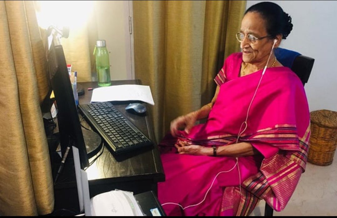 expodian_trust's tweet photo. Journey isn't over yet says Ambuja Iyer,  teaching Maths at 80. 
#education #online #agenobar #educationmatters #educate #educateyourself #educator #educational #onlineclasses #onlineclass #onlinelearningplatform https://t.co/sq102jSGzV