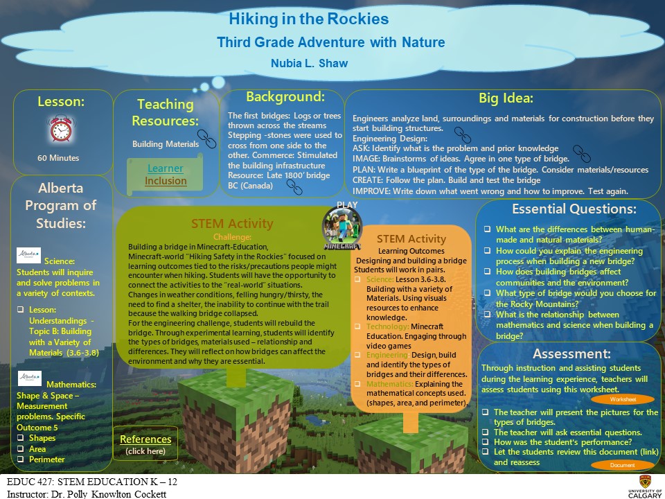 NubiaShaw19's tweet photo. The engineering challenge will engage students with the design and building of a bridge. Students will cover science lessons from 3.6 to 3.8. Understanding – Topic B: Building with a variety of material while applying mathematical concepts of area, perimeter, and shapes.#WerkSTEM https://t.co/f9LHBrksbw
