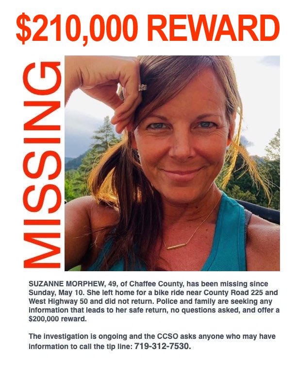 BrenDee85's tweet photo. #Missing #COMom
#SuzanneMorphew
Missing since Mother’s Day/2020. https://t.co/NoSmxvgXP7