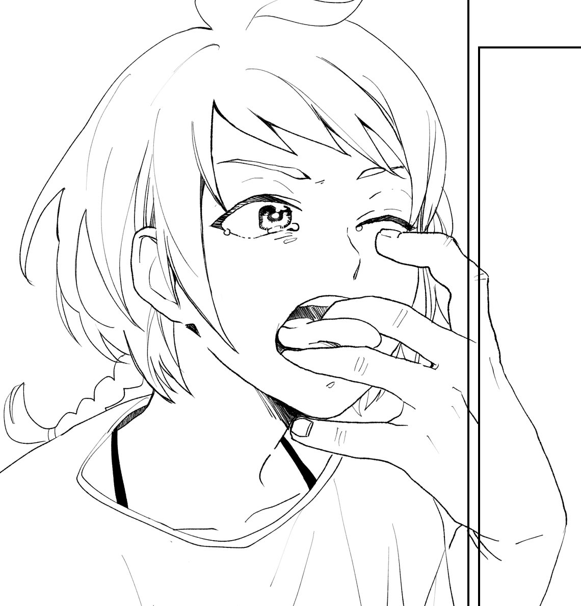 生放送見ながらカブナツの漫画描いてたんですけど、描いてる途中でなんかエグいな…となった…こま… 