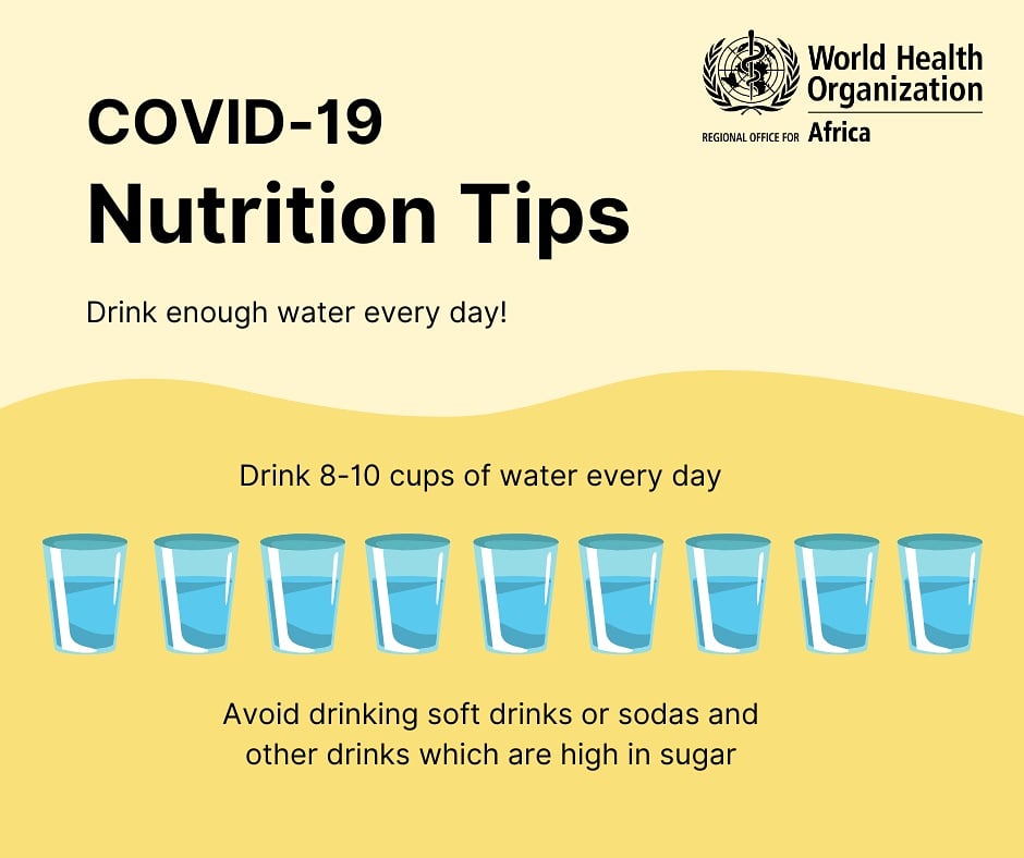 Water is essential for life.
Make sure to drink enough water during the #COVID19 pandemic to keep yourself healthy. 
#HealthyLifestyle #TakeCare #StaySafe