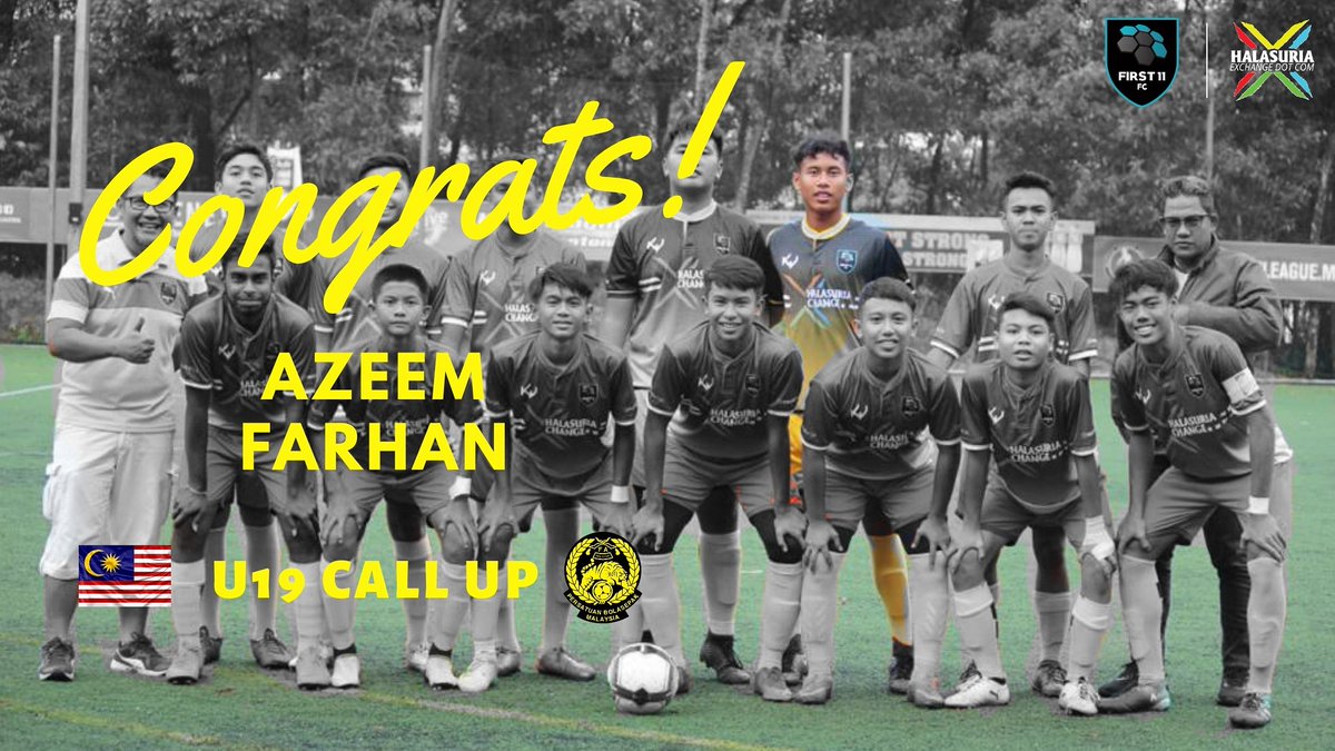 first11fc's tweet photo. Wishing the best of luck to @azmfrhn22 on your call up to the U19 national squad. Continue with the hard work and make us proud!

#first11fc #creatingfuturelegends #msiau19 #fam #harimaumalaya #afcu19 #halasuriaexchange https://t.co/udtuyiWmWj