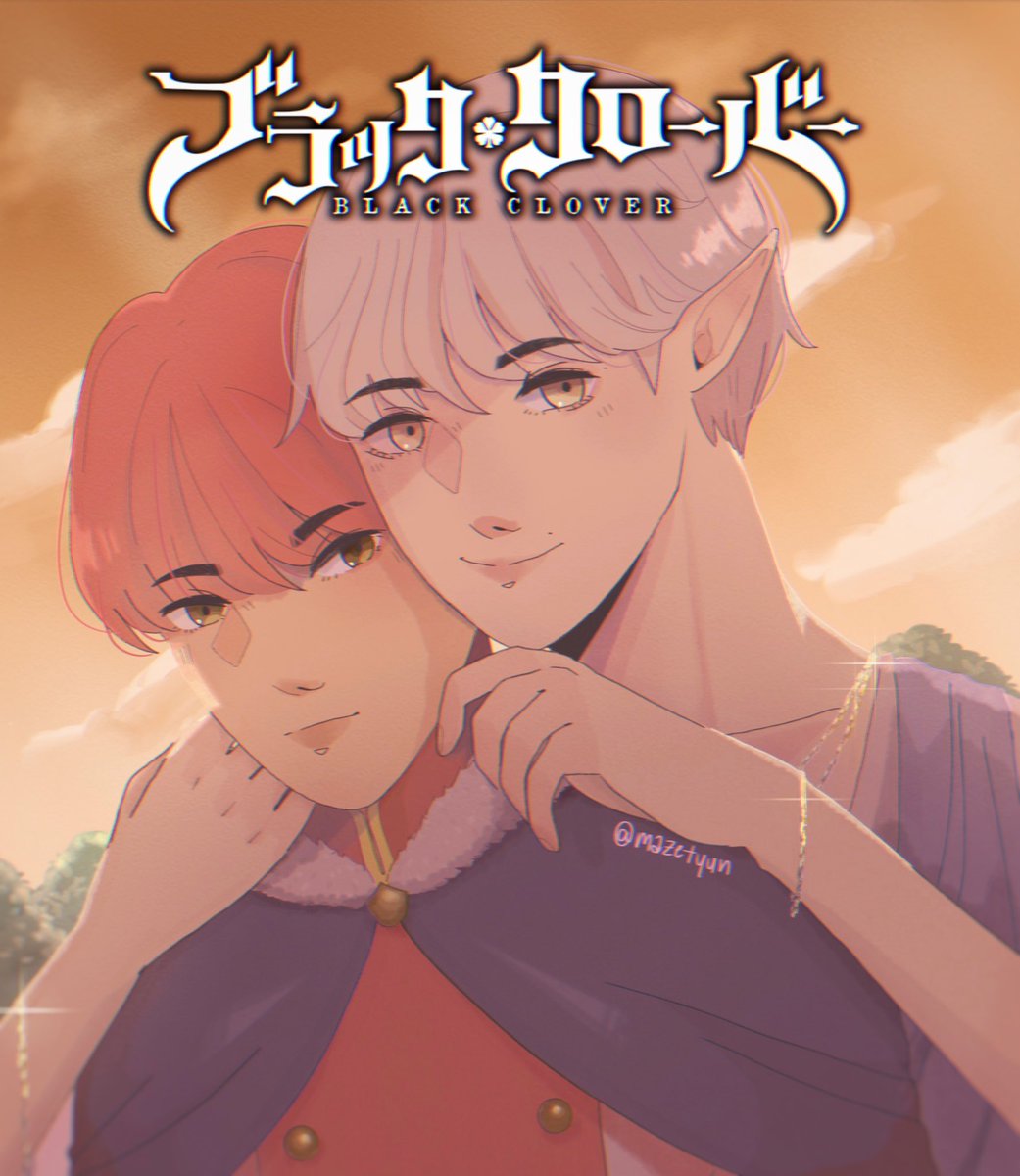 mazetyun's tweet photo. tyunning as licht and lumiere 🐧🐿 

#BCxTXT #TXTFanart @TXT_members @BlackClover_EN https://t.co/awasSRsgbd