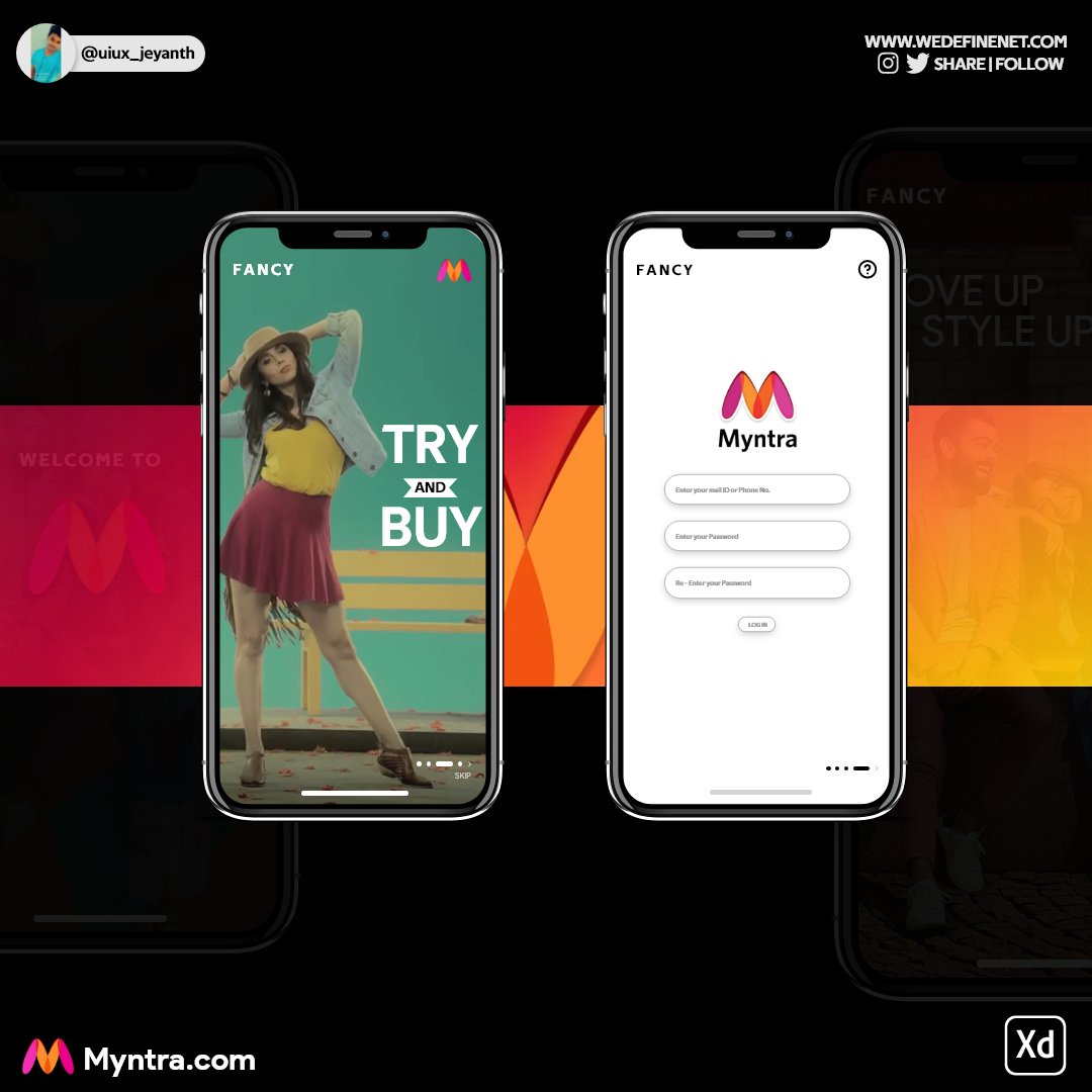 uiuxjeyanth's tweet photo. Myntra Application Design,  
#uiux #UI #DesignHacks #application #designers #FolloMe  #myntra #Fashionable #Fascist #inspire #design https://t.co/htOPLu8bxJ