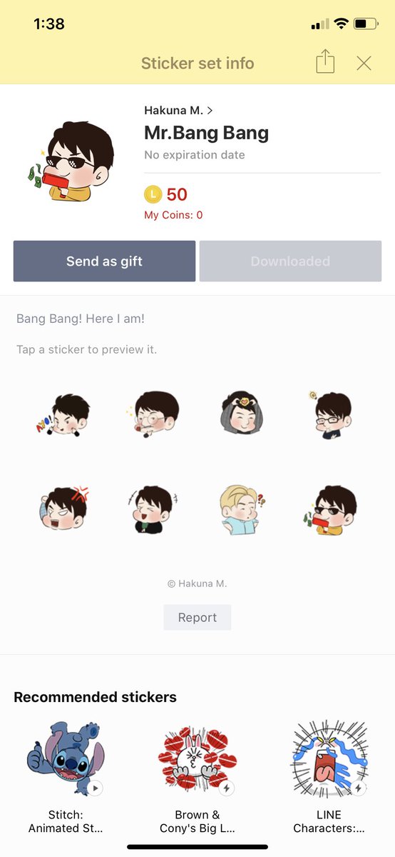 HakunaMontanaFA's tweet photo. Sticker created by me is Now AVAILABLE on LINE Stickers Store!!🥳🥳🥳

I created for Bang PD Birthday so all earning from this sticker I will sum up once I able to retrieve and donate to charity. 

@BTS_twt #BANGPDNIM #LINE #BANGPDDAY https://t.co/Vx6loowKzx