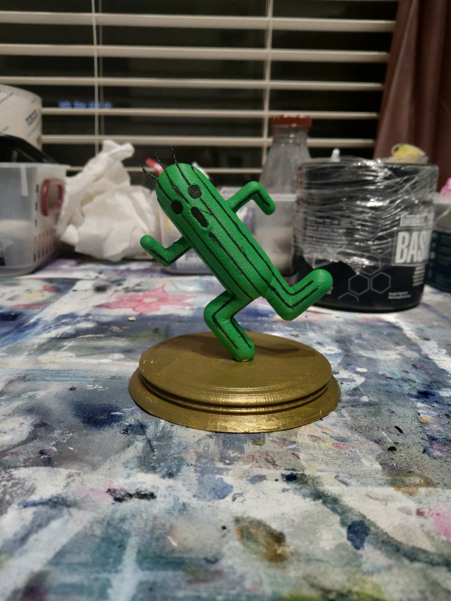 bryant_designs's tweet image. Its Cactuar! All painted and ready to go! DM for commissions!
#thomasbryantdesigns #thomasbryant #arizonadesigner #tucsondesigner #cactuar #FinalFantasy #statue #3dprinting #3dprint #painted #commissions #commissionsopen