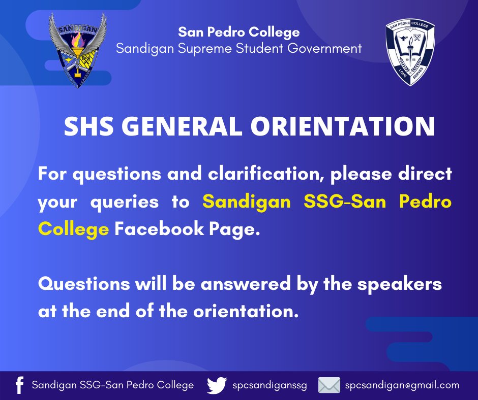 spcsandiganssg's tweet photo. ‼️ANNOUNCEMENT TO ALL GRIFFINS‼️

Just directly message us for your questions and clarification. Your questions will be relayed to the speakers, and it will be answered after the discussion. Love Serves!💙 https://t.co/qVxgDJ48Lt