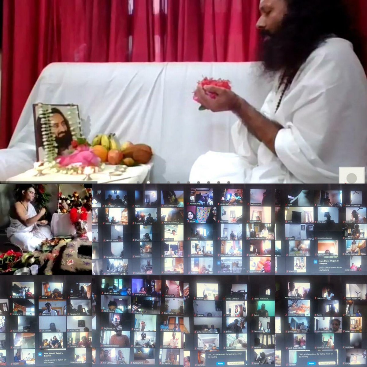 vdskerala's tweet photo. With the blessing of Gurudev @SriSri Ravi shankar Ji @vdskerala  Conducted Third Online Karkidaka Masa (Shravan Masa) Dhanwanthri Homa on 9th August 2020. https://t.co/E39Bf3Wyta