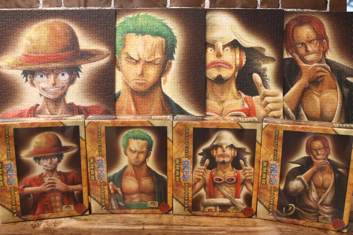 One Piece麦わらストア渋谷本店 おすすめ ジグソーパズル300ピース 肖像画 各1 980円 税込 好評発売中 麦わらストア Onepiece