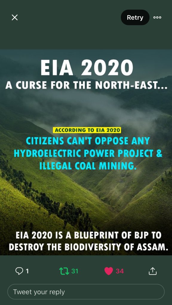 althaf_47's tweet photo. #EIA - Environment Impact Assessment 2020

https://t.co/DvHflssvby 

#EIA2020draft #EIA #EIA2020 https://t.co/TD63ofFZ2e