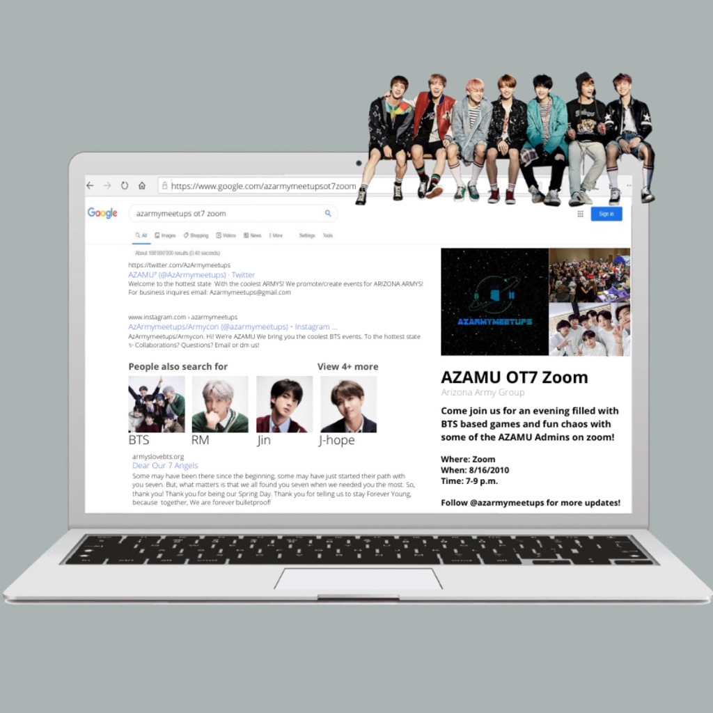 AzArmymeetups's tweet photo. Hello lovely Army!! We are having an OT7 zoom meeting!! The zoom will be on Aug. 16 at 7pm pst. Please join us for some positive fun &amp; be entered to win our giveaway. 💜💜💜💜💜💜💜💜💜💜💜💜💜💜💜 @BTS_twt #BTS #BTSARMY #OT7 https://t.co/RGSAwWTLzK