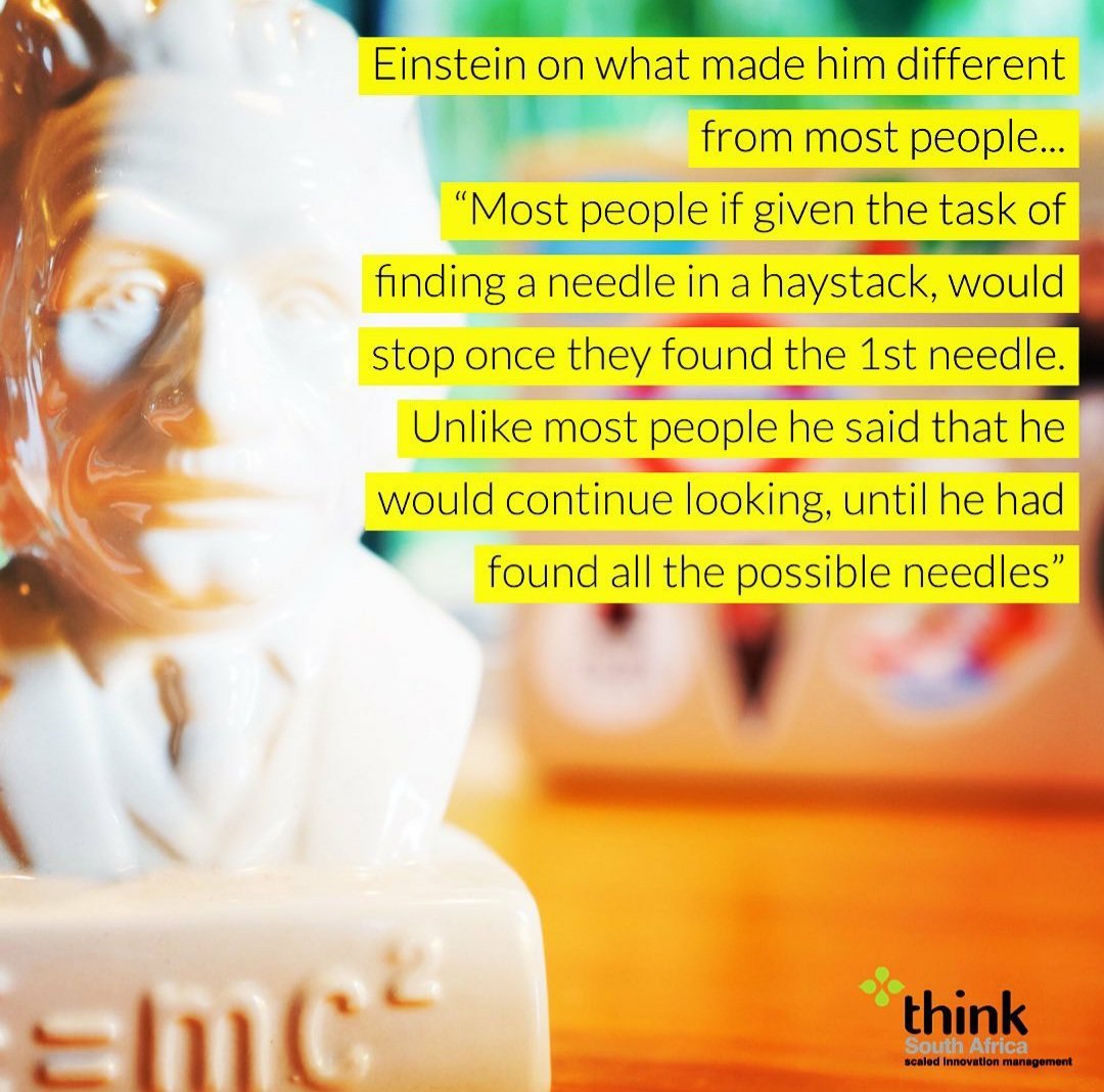 ThinkteamSA's tweet image. Don't stop at the first idea, push your thinking! #ideas #creativity #curiosity #innovation #think