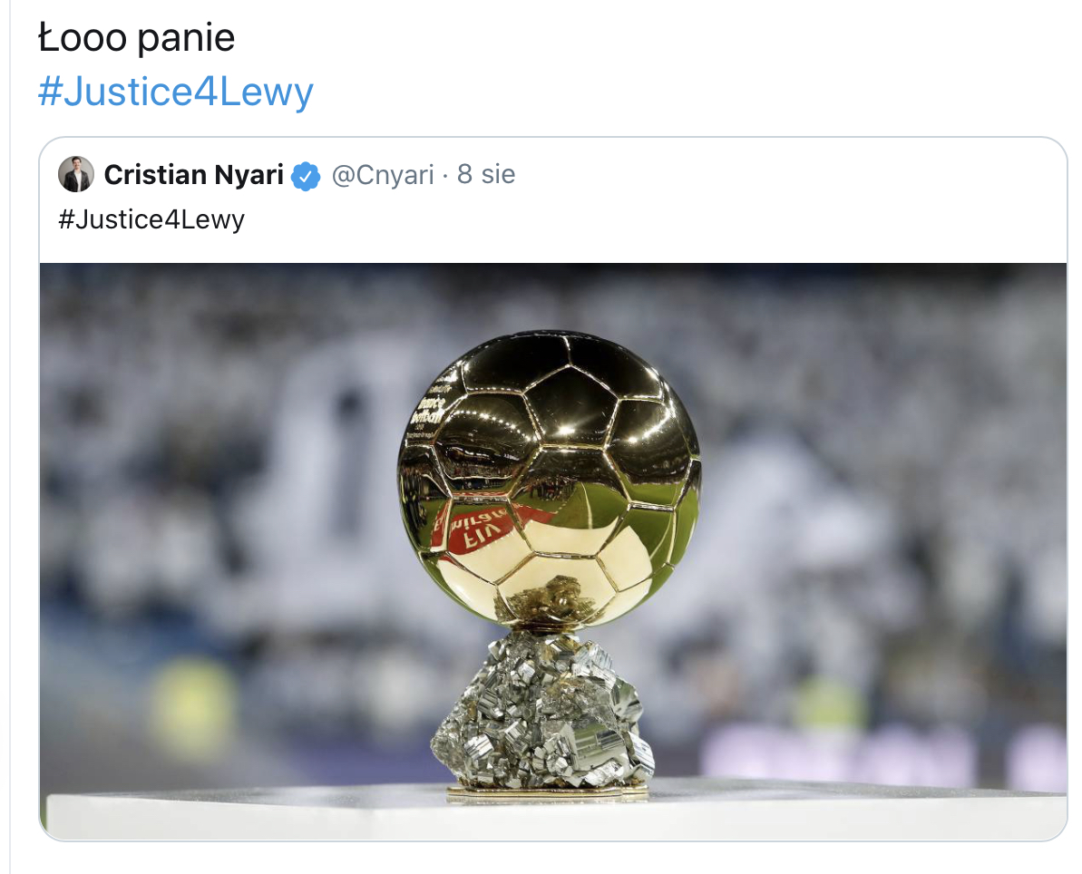 Robert Lewandowski najlepszy ale nie dla fircykowatej elitki z Europy Zachodniej #Justice4Lewy