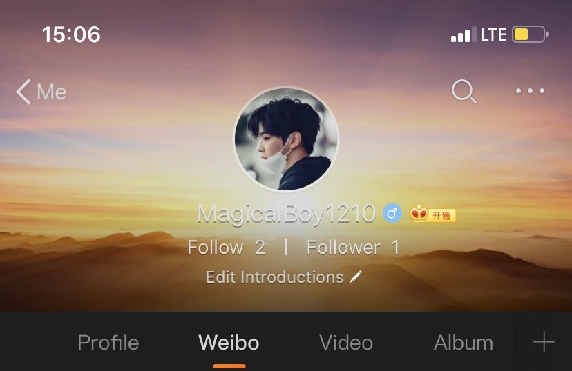 웨이보 계정 만들었습니다. 많이 찾아와주세용🤗 💜

Weibo: MagicalBoy1210