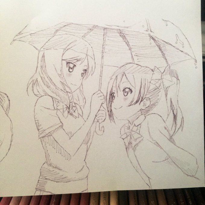 リリーさんの一発描きめっちゃ上手くて、
私も描きたくなってきたので描いてみた笑

真姫ちゃん にこちゃん 善子ちゃん
#イラスト好きさんと繋がりたい 
#絵描きさんと繋がりたい 