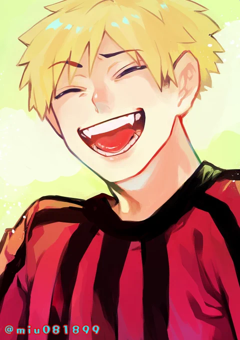 大口開けて笑ってる絵?(むずかしい) 
