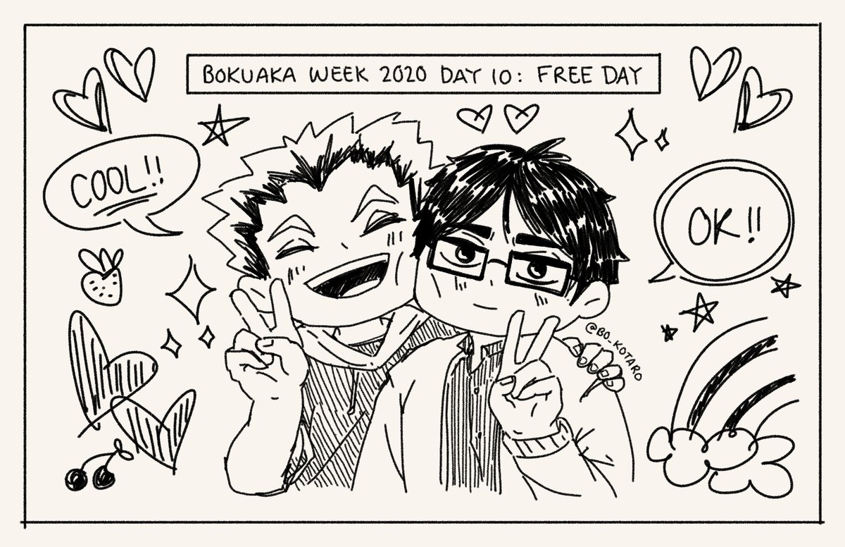 #BOKUAKAWEEK DAY 10 WE'VE MADE IT TO THE END!! HERES A PURIKURA AKAASHI AND I TOOK RECENTLY AT THE MALL AFTER EATING A TON OF YAKINIKU!! AKAASHI SAYS HE DOESNT LOOK GOOD IN PICTURES BUT I VERY DISAGREE!!! 