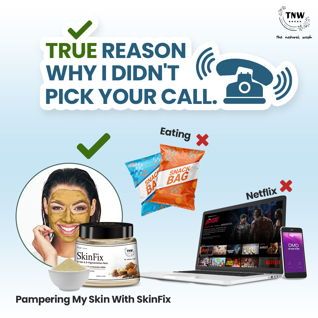 thenaturalwash_'s tweet photo. It's time to put your DND📵mode on & get glowing with the self-pampering of #TNW Skinfix De-tanning & De-pigmentation Pack!
Shop- https://t.co/bRj2F42p1r
#ayurveda #herbalcare #personalcare #selflove #selfpampering #skinfix #antitanningpack #glowingskin #mondaymotivation https://t.co/IhghYugkt9