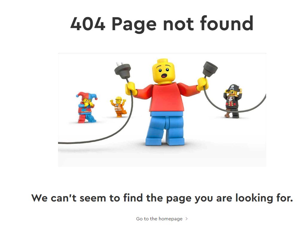 Nice 404-page #LEGO