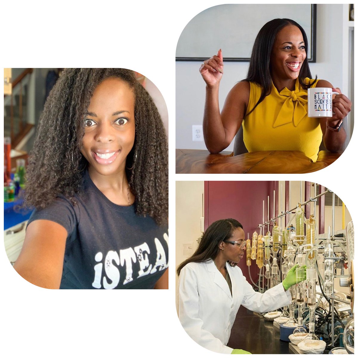 Hey #BlackinChem fam 👋🏾! My name is Jeanita/Dr. J. I wear many hats in the STEM ecosystem:
•Leadership coach 💻
•Analytical Chemist 👩🏾‍🔬 
•Chemistry Professor 👩🏾‍🏫 
•STEM Outreach Enthusiast🧪 

Looking forward to networking this week!  
 #BlackinChemRollCall #BlackinAnalytical